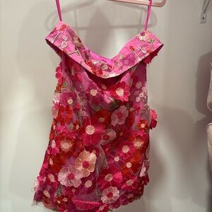 Altar'd State Pink Floral Mini Dress